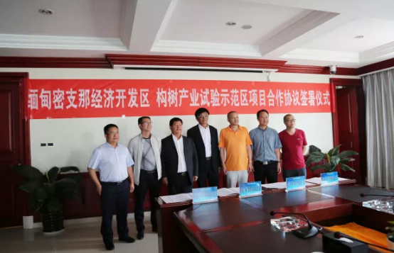 緬甸密支那經濟開發區構樹產業試驗示范區項目合作協議簽署